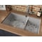 Ruvati 33" Undermnt Tight Radius 60/40 Dbl Bowl 16 Gauge SS Kitchen Sink RVH7419 - alternate 4
